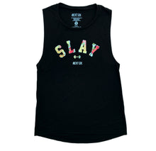 Slay Floral Muscle Tank - Black